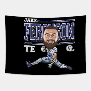 Jake Ferguson Dallas Cartoon Tapestry