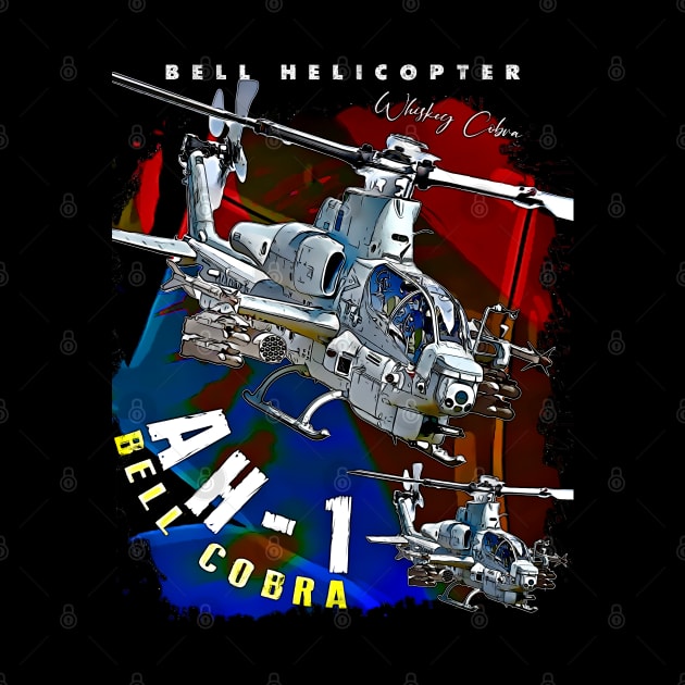 Bell Cobra AH1 USAF Attack Helicopter by aeroloversclothing