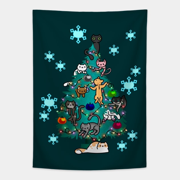 Cat Lover's Tree Tapestry by JPenfieldDesigns