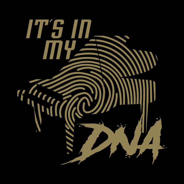 Piano piano design fingerprint by HBfunshirts