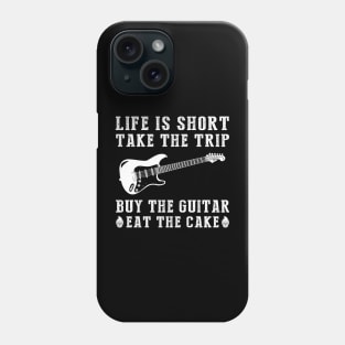 Guitar Serenade: Strumming Through Life's Adventures and Desserts! Phone Case