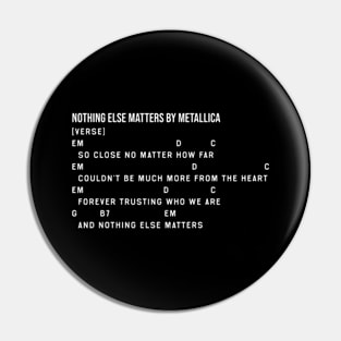 Nothing Else Matters Chords Lyrics Pin