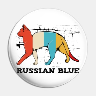 Russian Blue Cat Pin