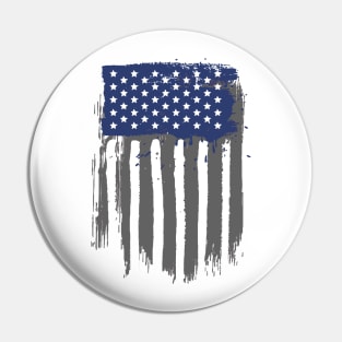 Painted American Flag Pin