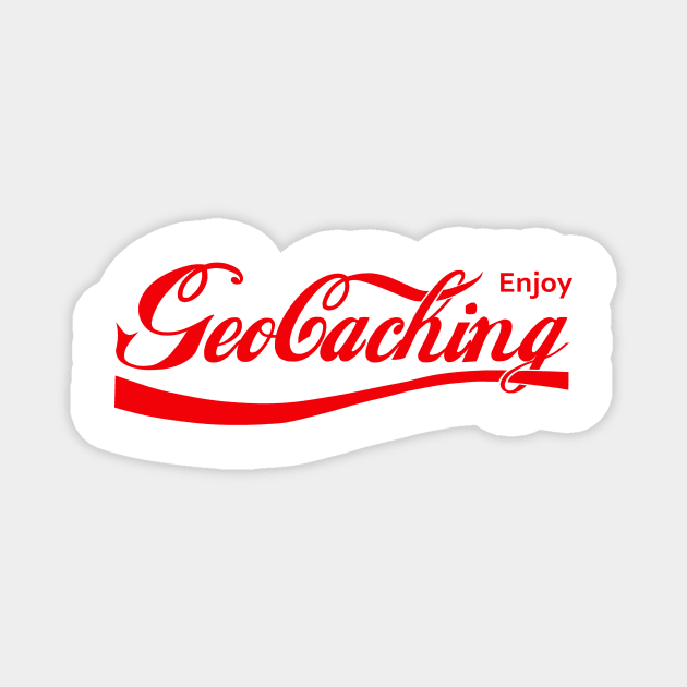 Enjoy Geocaching Magnet by artefactus