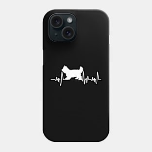 Yorkie Heartbeat For Dog Lovers Phone Case