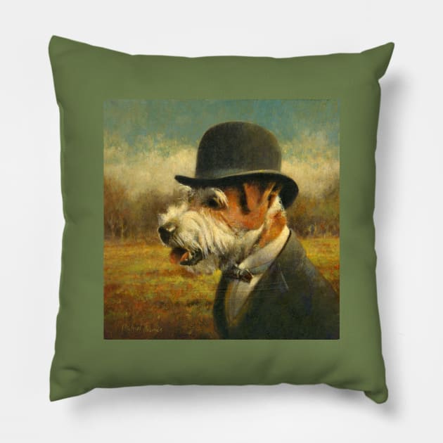 Vintage Jack Russell Pillow by mictomart