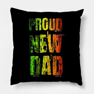 Rasta Colors, Proud New Dad Pillow