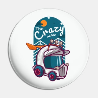 Funny offroad racing car Pin