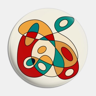 Surreal Amoeba #10 (Miro Inspired) Pin