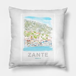 Zante Island Greece Pillow