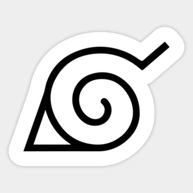 Naruto - Leaf symbol - Naruto - Sticker | TeePublic