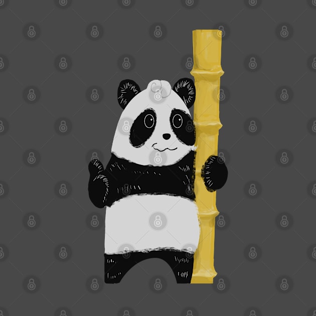 PANDA AND BAMBOO by droidmonkey