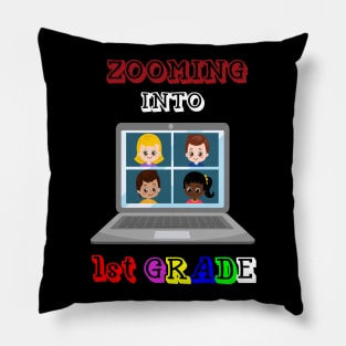 Zooming Into 1st grade - Back to School Pillow