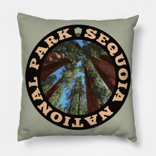 Sequoia National Park circle Pillow