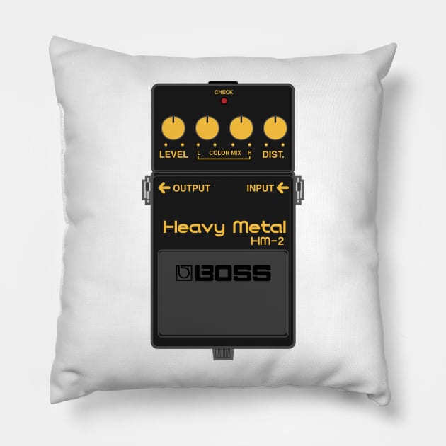 Boss HM-2 Heavy Metal Guitar Effect Pedal Pillow by conform