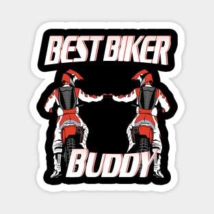 Best Biker Buddy Motorcycle Friendship Gift Magnet