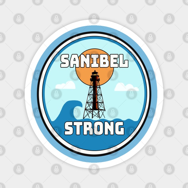 SANIBEL STRONG IAN Magnet by Trent Tides