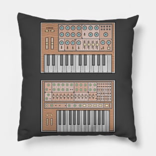 Brown Classic Synthesizer Pillow