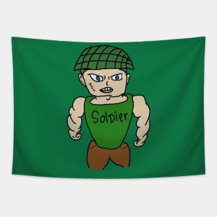 Soldier man Tapestry