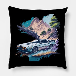 Summer Art DMC DeLorean Pillow