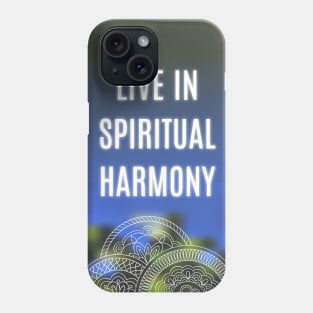 blue spiritual harmony with mandalas Phone Case