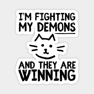 Cat Meme Sarcastic Magnet