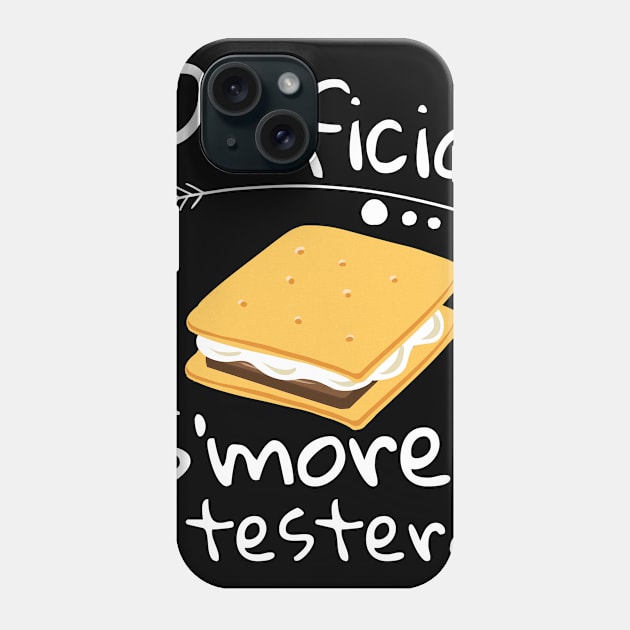 Official Girls S'mores Tester Camping Gift Product Camp Print Phone Case by Linco