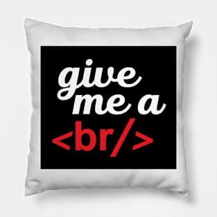 Coding Cards, Colorful Graphics Filled With HTML Coding Jokes Pillow