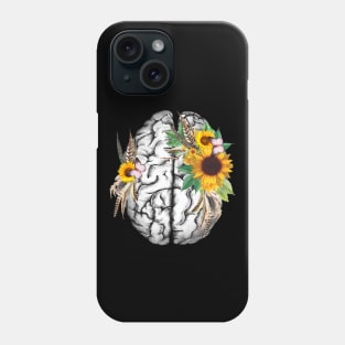 Brain Floral, Mental Health Matters 28 Phone Case