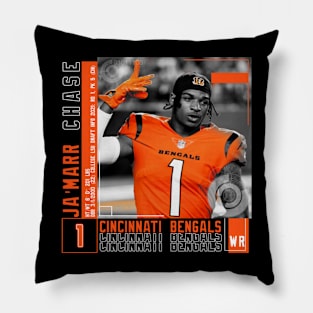 Ja'marr Chase Paper Poster Pillow