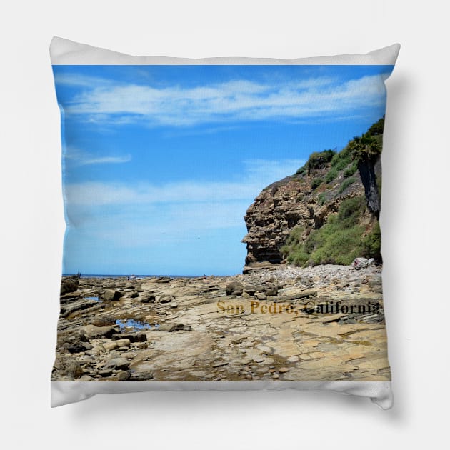 San Pedro, California Pillow by supernova23