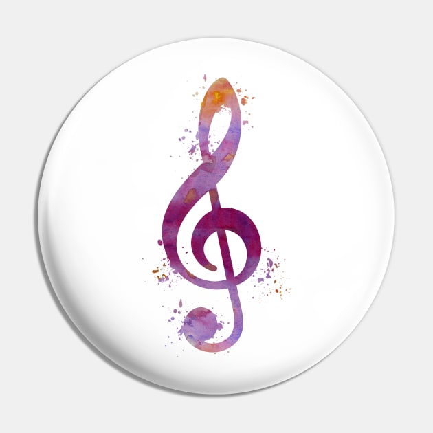 Treble clef Pin by TheJollyMarten