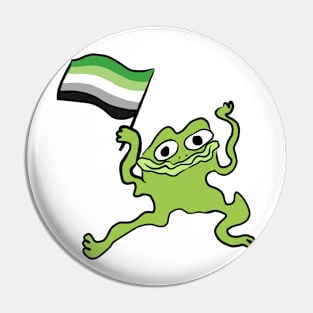 Aromantic Pride Froggy Pin