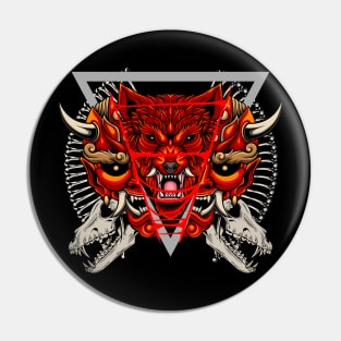 Japanese Wolf 3.3 Pin