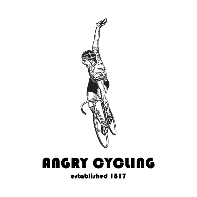 Angry Cycling - Vintage Biker Shirt by BavarianApparel