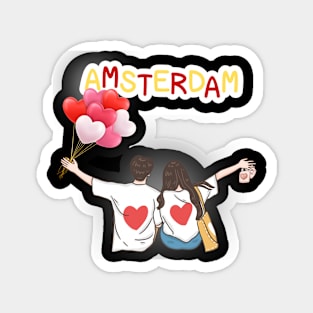 Fall in love with Amsterdam Magnet