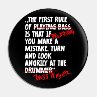 The First Rule Of Drumming Pin