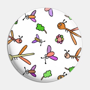 Cute and Colorful Dragonfly Pattern Pin