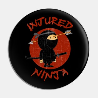 Injured Ninja – Cute Ninja with Arrow Pin