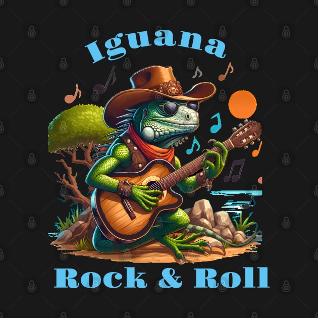 Iguana Serenading Swamp Dweller Rock by coollooks