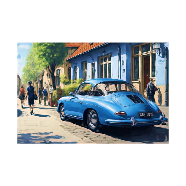 Porsche 356 parking by DeVerviers