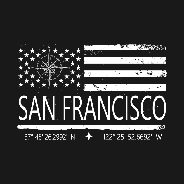 Us Flag San Francisco, San Francisco City Love by TahudesignsAT