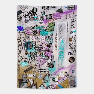 Sticker Art Graffiti Tags NYC Tapestry