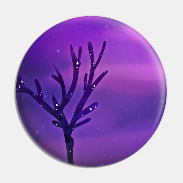 the tree holding a galaxy Pin by Flipwish