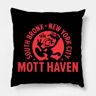 Mott Haven Bronx NYC - Comic Style Pillow