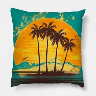 Vintage Tropics, Rediscover Summer's Exotic Adventure Pillow