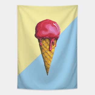 Raspberry Ice-cream Cone Tapestry