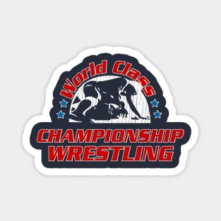 World Class Championship Wrestling Logo Magnet