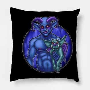 Demon with Dog Pillow